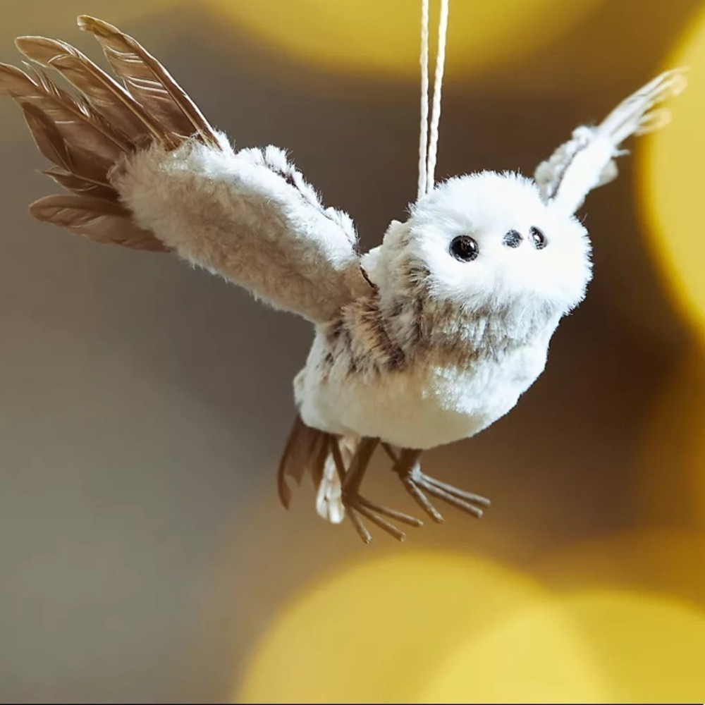 Anthropologie flying owl ornament new